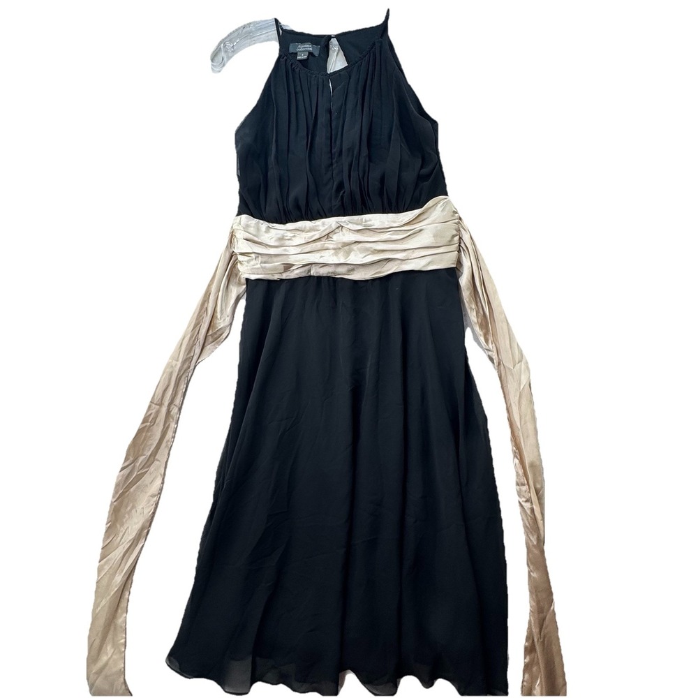 Vintage Y2K Dressbarn‎ Babydoll Dress Size 8 Ties In Back Prom Hoco Fairy Goth